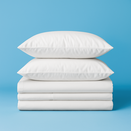 Set Ropa Cama (Cubreplumón + Sábana Bajera y Superior + 2 Fundas almohada) (todo tamaño)