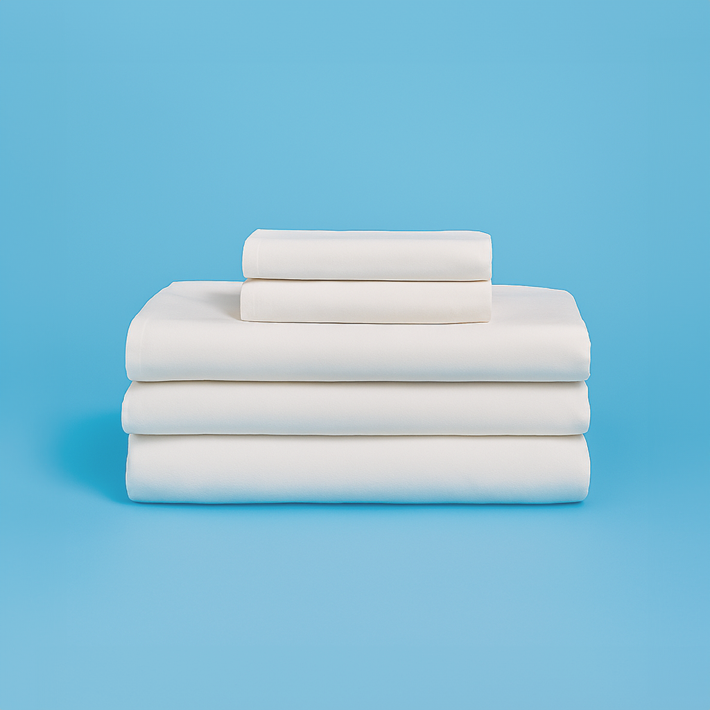Set de Sábanas (2 fundas + 1 sábana bajera + sábana arriba) (todo tamaño)